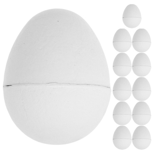 12 Pcs Easter Paper Mache Eggs Basket Stuffers Fillers Decorative