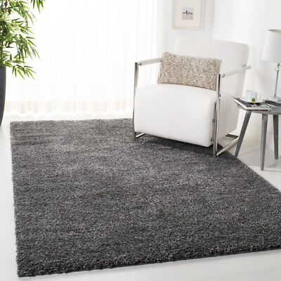 Safavieh Power Loomed August Shag Grey Area Rugs - AUG900F