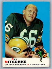 1969 Topps Set Break #55 Ray Nitschke - HOF EX *TEXCARDS*