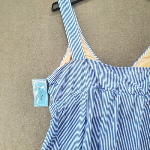 Costume da bagno tankini Contour scena taglia 20 W collo a V - Foto 13 di 19