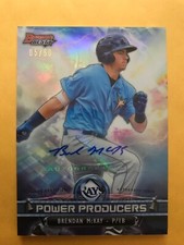 2018 Bowman’s Best Power Producers Brendan McKay Auto 05/50 Rays RC Rookie XP