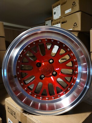 Sold Out  STYLE REPS WHEEL RIM  FITMENT 15X8  +0 OFFSET 4X100 Red