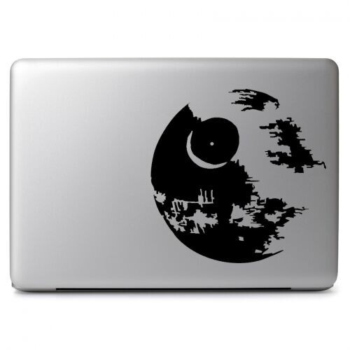 Star Wars Death Star Vinyl Decal Sticker for Macbook Air & Pro Laptop Car Window - Picture 2 of 2