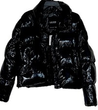 Noize Cruelty Black Free Vegan Puffy Crop Women’s Jacket Size M, $268 Retail
