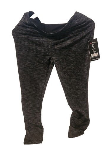 MPG Black with Blue Size Large Capri Leggings Pants Athletic