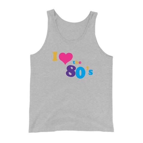 Canotta canotta I Love anni 80 festa anni 80 gig gilet costume anni 80 concerto uomo - Foto 4 di 7