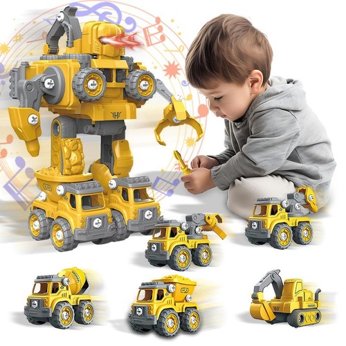 Kinder 5 in 1 Transformer Spielzeug Roboter 133PC Actionfigur Modell Interaktives Spielset - Bild 2 von 12