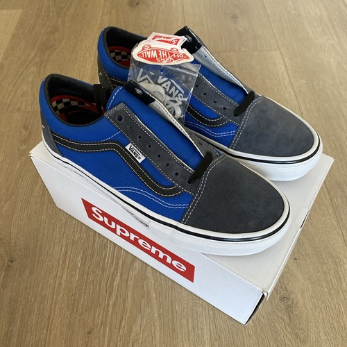 Vans Skate Old Skool "Supreme Tribal Barbed Wire Royal" Größe 9 M US Brandneu