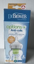 NEW DR. BROWN  S DR BROWNS WIDE NECK BREASTLIKE NIPPLE 5 Oz BABY BOTTLE BP4