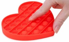Toyland&reg; Push Bubble Pop Bubble Sensory Fidget Toy - Red Heart (TL192)