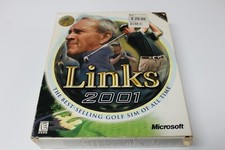 Links 2001 Arnold Palmer Microsoft Video Big Box PC CD ROM Golf Sim Game