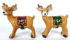 J.S.N.Y. Reindeer Salt & Pepper Shakers Holiday Christmas