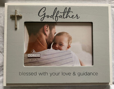 Malden - 4x6 Frame GODFATHER BLESSED WITH YOUR LOVE & GUIDANCE-Brand New in Box