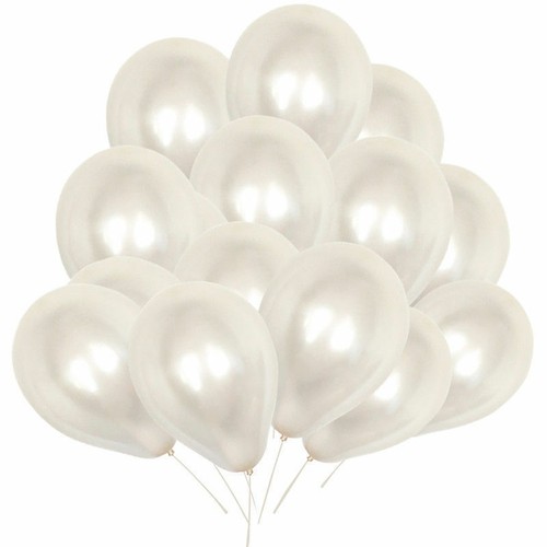 10-100 PEARL Metallic Helium Air BIODEGRADABLE Quality Birthday Wedding Balloons - Picture 4 of 20