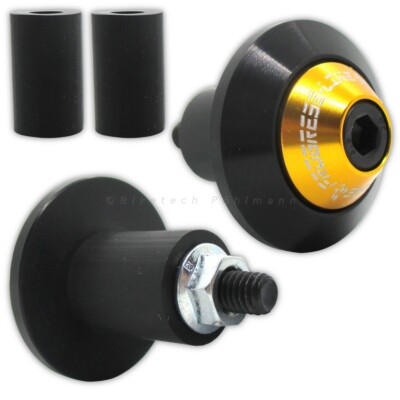Lenkergewichte Progress Line DISC Schwarz Gold, 1 Paar, Klemmbereich 14-19 mm