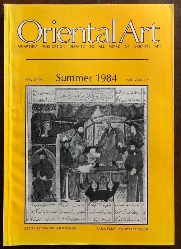 Oriental Art. Summer 1984,  NS 30 (2)  Used, very good condition