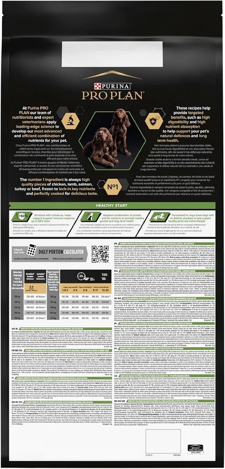 PRO PLAN® Großer sportlicher Welpe Gesunder Start Trockenfutter mit Huhn 12kg - Bild 3 von 4