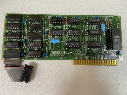 Apple II Language Card 670-X006 with Manual A2L0043(030-0217-B) Vintage Stock - Picture 2 of 5