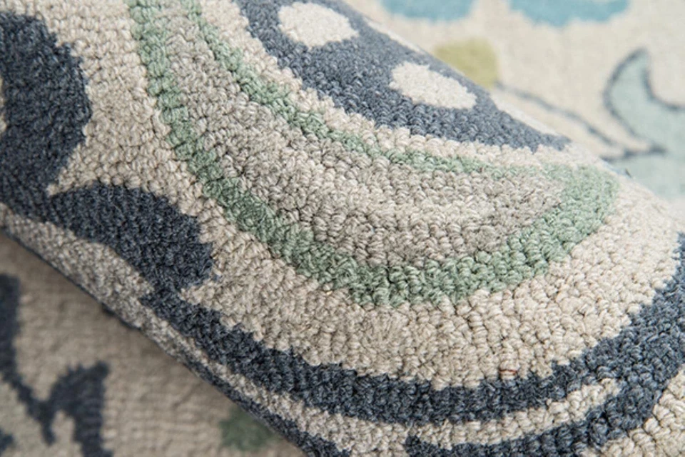 Tapetes Momeni Newport Collection, 100% lã tufada à mão corte laço área contemporânea - Imagem 4 de 4