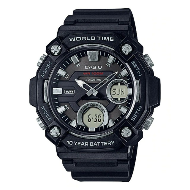 CASIO AEQ-120W-1AVDF BLACK ANALOG 