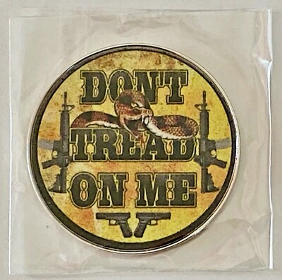 Don't Tread On Me - 2nd Amendment - NEW Pro size 32mm Slim - Golf Ball Marker