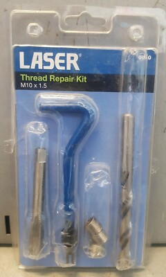 Laser Tools Gewindereparatursatz - M10 x 1,5 - Heimwerker Garage Werkstatt 6010