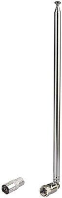 DAB FM Radio Antenna AV Receiver 75 Ohm F to TV Adapter 2 kit for Sony Yamaha
