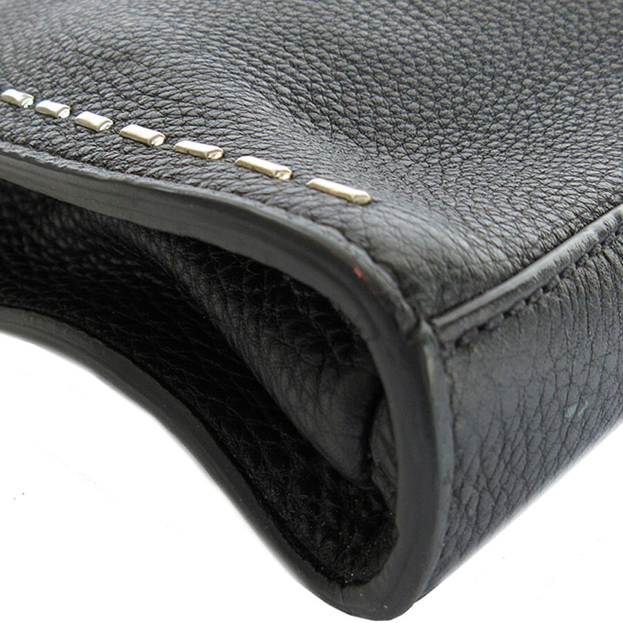 Auth FENDI Selleria Peekaboo FitHandbag Shoulder Bag black Auth FENDI Selleria Peekaboo FitHandbag Shoulder Bag black
