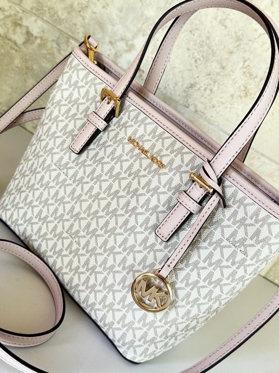 MICHAEL KORS JET SET TRAVEL バニラ Michael Kors Jet Set Travel XS Carryall Tote Shoulder Bag MK