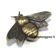 Brass Bee Figurine Statue Home Office Table Decoration Animal Figurines Toys