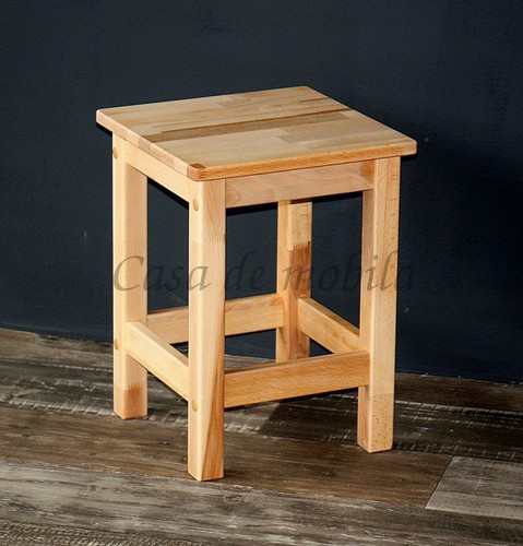 Massivholz Beistell-hocker Kernbuche geölt Sitzhocker Nacht-tisch Blumen bank - Bild 4 von 4