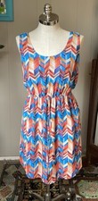 Rue colorful chevron print dress. Women’s plus size 1X