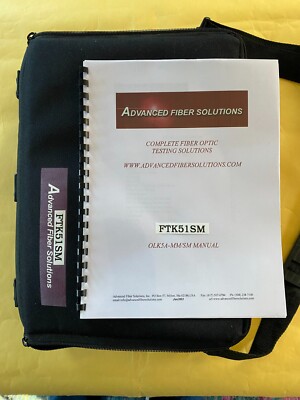 ADVANCED FIBER SOLUTIONS Single Mode Fiber Tester Meter 1310nm / 1550nm FTK51SM