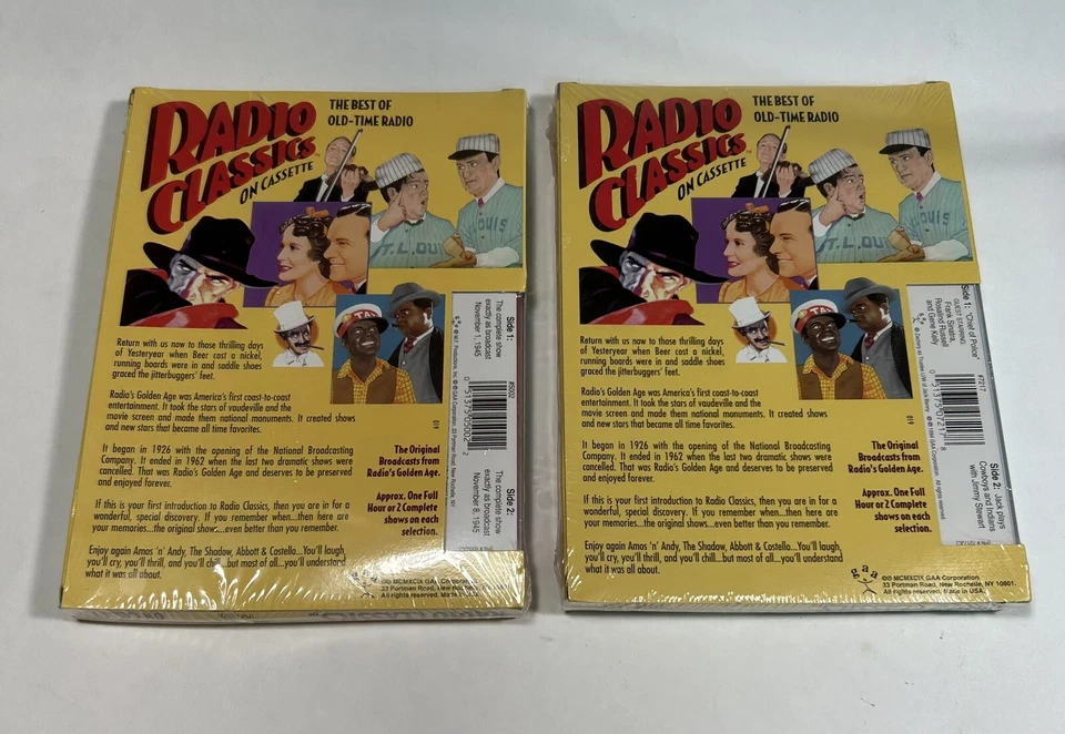 Radio Classics On Cassette Brand New - Burns & Allen & Jack Benny. Set Of 2 - Image 2 of 2