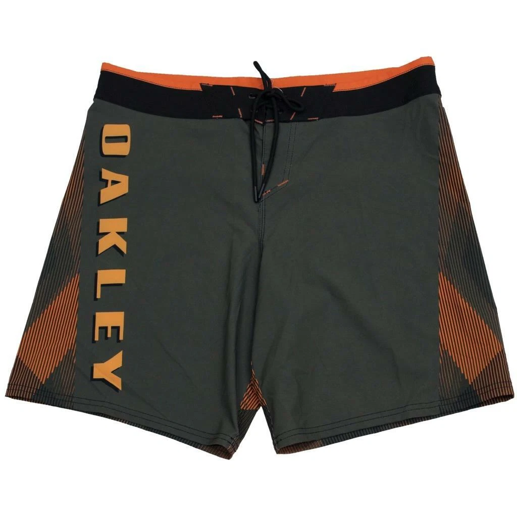 Oakley 75 Boardshort 18" Mens Size 32 M New Dark Brush Casual Swim Beach Shorts