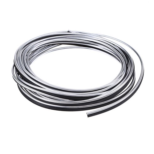 5M/16Ft Plata Automóvil Interior Estilo Tira de Moldeo Tira de Recorte Hágalo usted mismo Línea Decorativa - Imagen 4 de 8