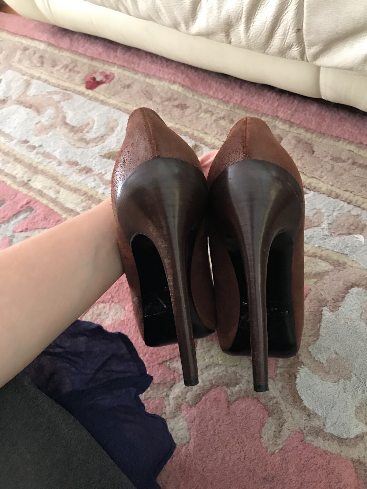 Devi Kroell Square Toe Brown Square Toe Platform … - image 3