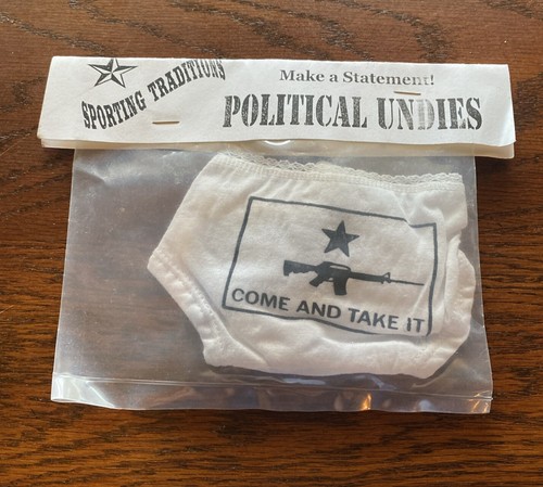 Political Undies Come And Take It Slogan Thong Sporting Traditions Sz 6 New