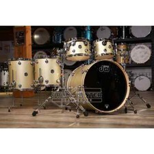DW Performance 5pc Drum Set 22/10/12/14/16 Hard Satin Gold Mist