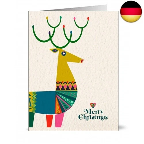 the lazy panda card company 48 x recycelte Weihnachtskarten mit modernem - Bild 2 von 6
