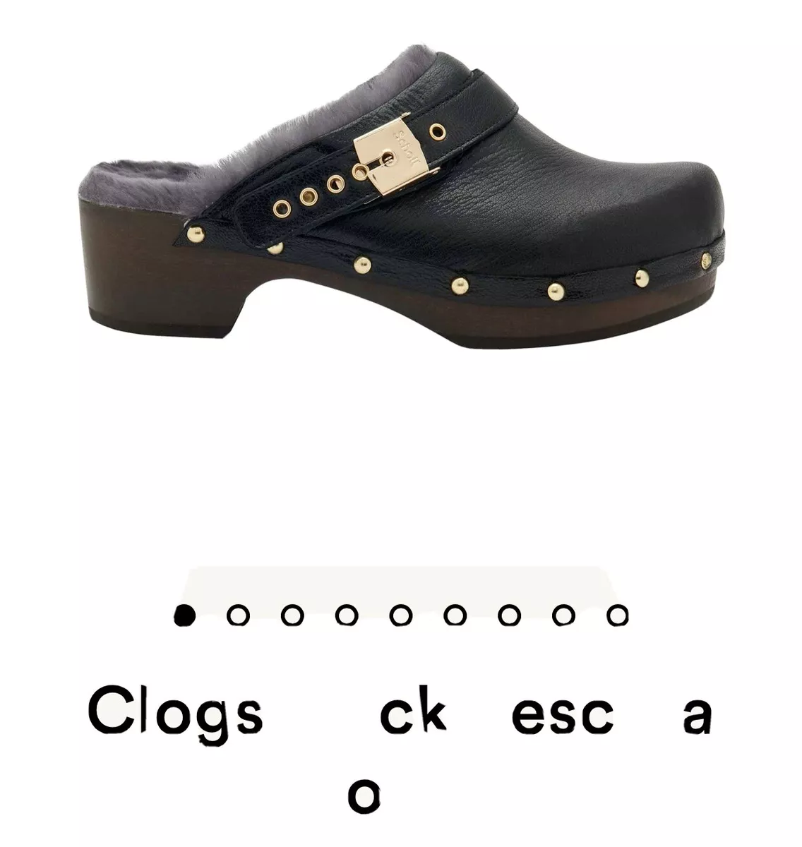 Scholl Iconic Black Pescura Robin Clogs UK 8 eBay