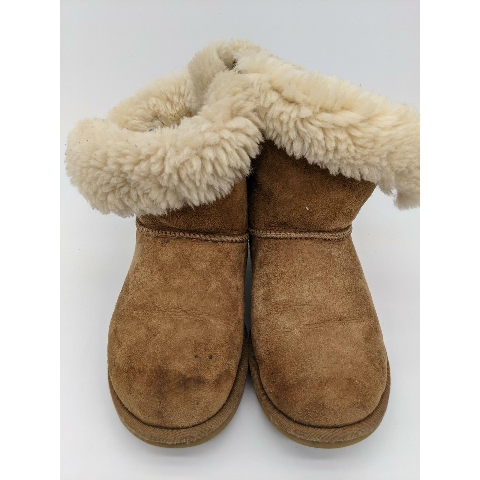 Ugg Bailey Single Button Brown Suede Shearling Li… - image 5