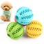 thumbnail 3 - Pet Dog Puppy Cat Training Dental Toy Rubber Ball Chew Treat Dispensing Holder B