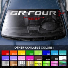 Windshield Banner Vinyl Decal for GR-FOUR GR Corolla Yaris Toyota Gazoo Racing