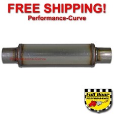 Performance Muffler Max Flow Stainless Steel 2.5 - 4 Round - 14 Body Jxs0416