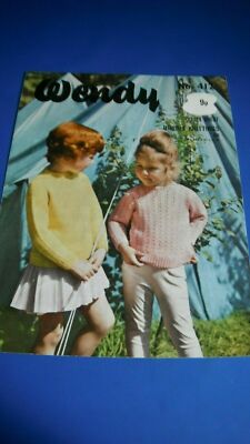 Wendy Child Sweater Knitting Pattern 412