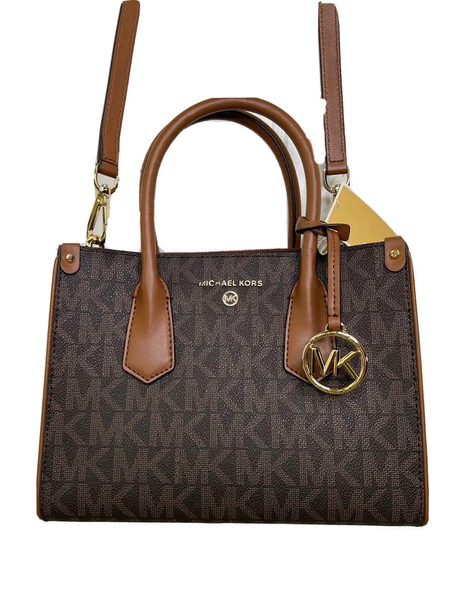 NWT MICHAEL KORS BAG HANDBAG SATCHEL WITH CROSSBODY STRAP BROWN