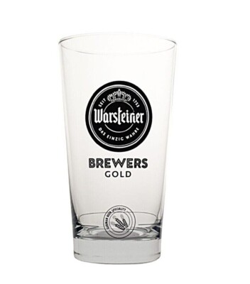 Warsteiner Brewers Gold 0,4l Bier Glas Bierglas Becher Bierbecher Pint Beer