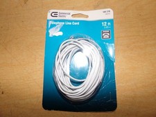 NEW Commercial Electric 186 216 12' Telephone Line Cord FREE SHIPPING 