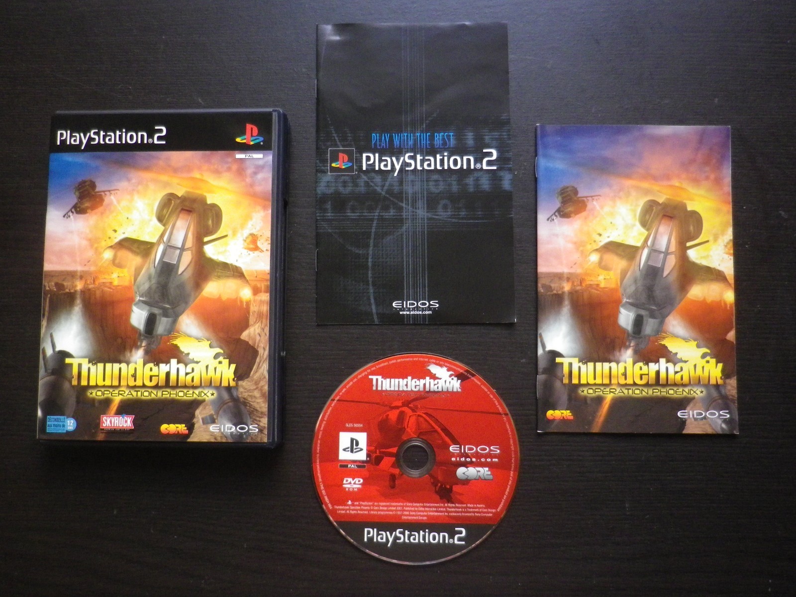 THUNDERHAWK Operation Phoenix : JEU Sony PLAYSTATION 2 PS2 hélicoptère COMPLET